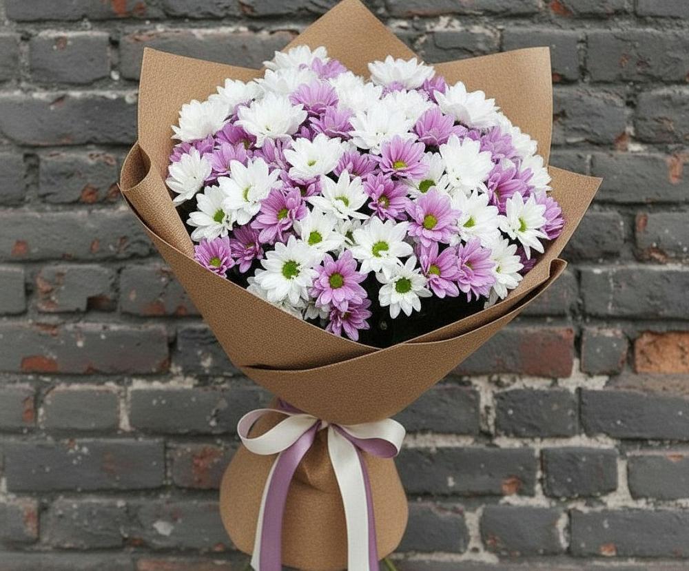 Букет цветов из: Хризантемы в Артём