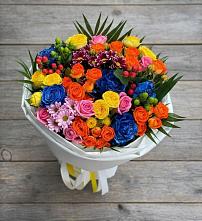 Букет цветов из:  Розы и Хризантемы в Артём