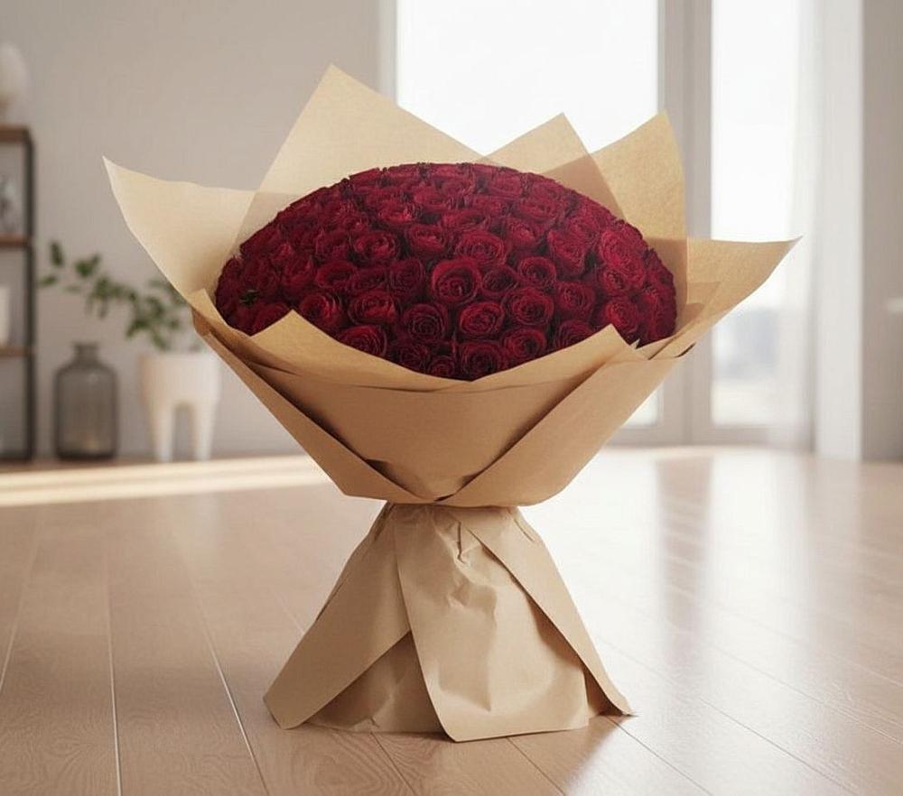 Букет 101 Красная роза в Артём