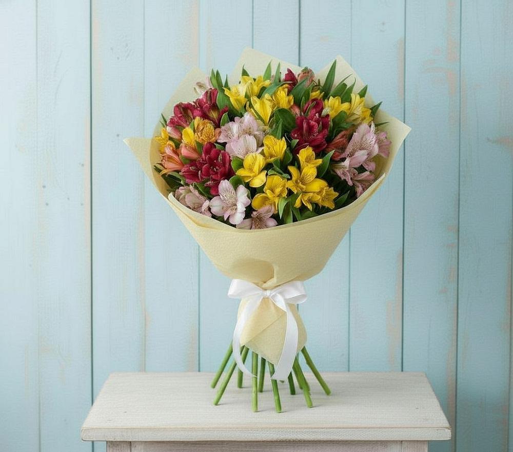 Букет цветов из: Альстромерии в Артём