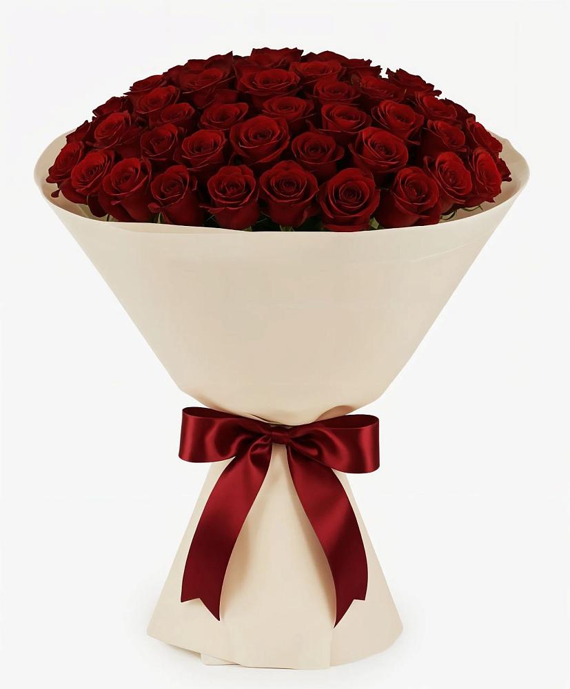 Букет 101 Бордовая роза Блэк Бакарра в Артём