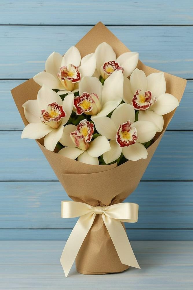 Букет цветов из: Орхидеи и Розы в Артём